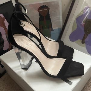 SCHUTZ Barely There Lucite Heels